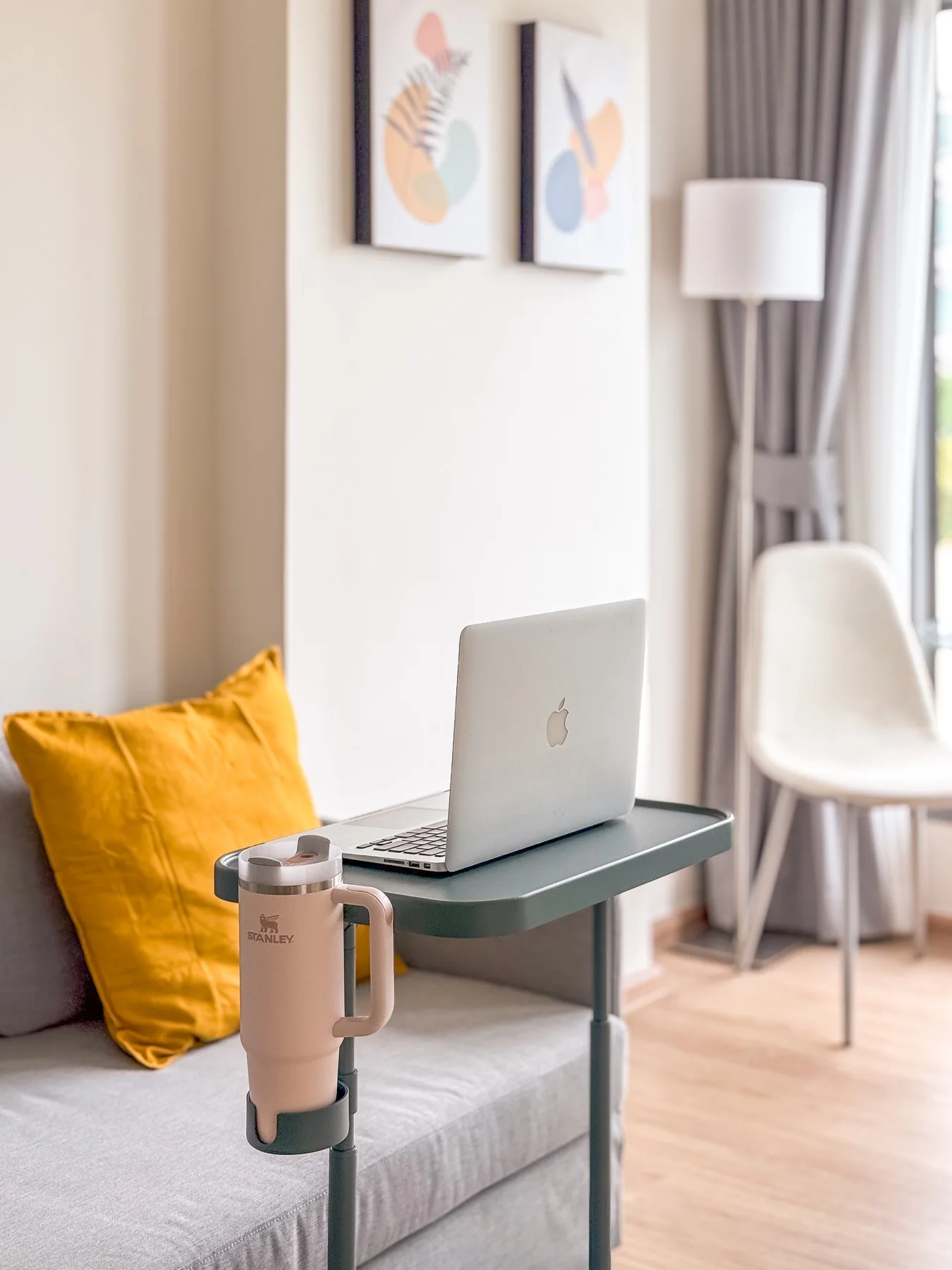 Dedicated laptop workspace in the apartment