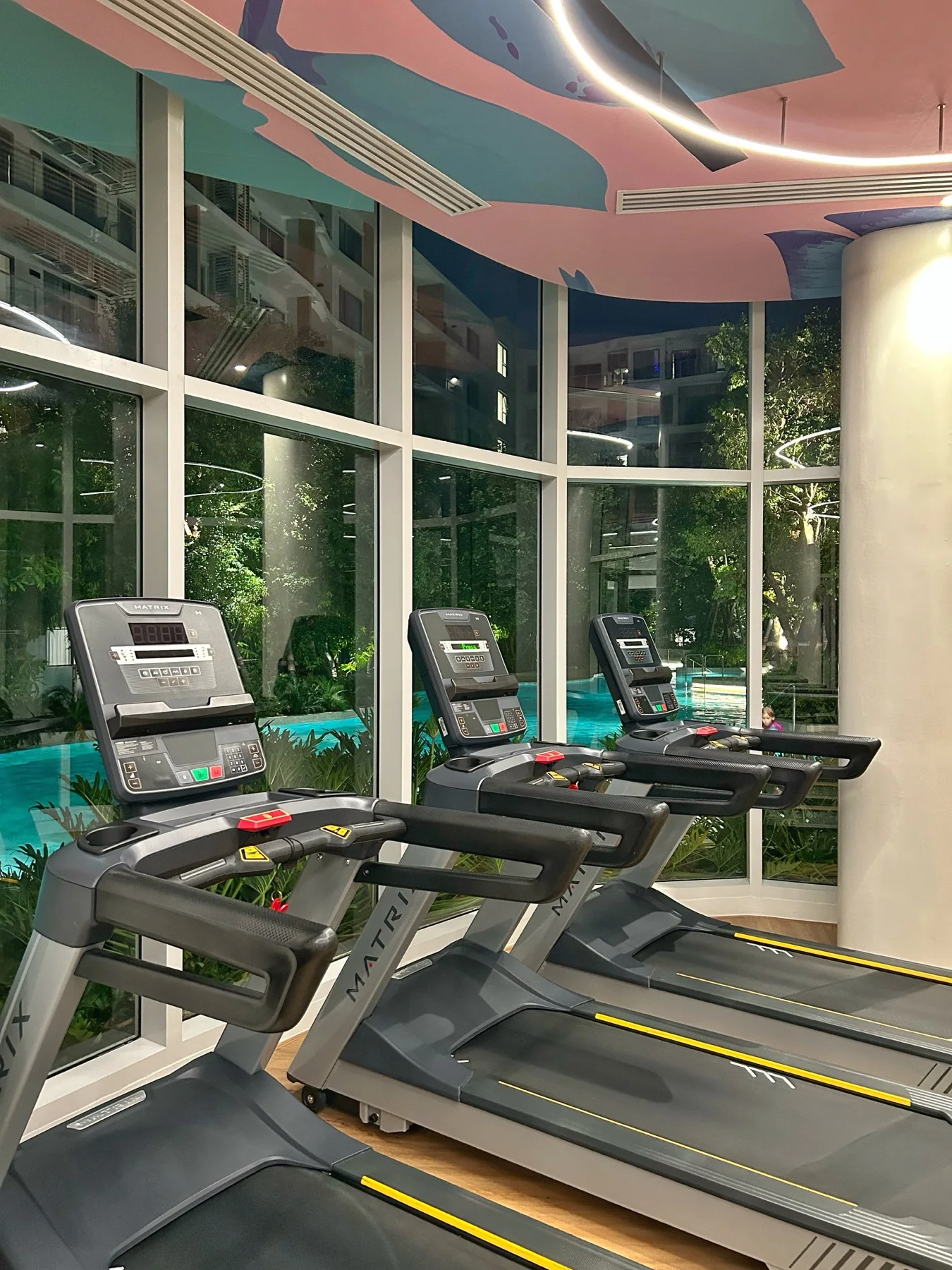 Shared fitness room