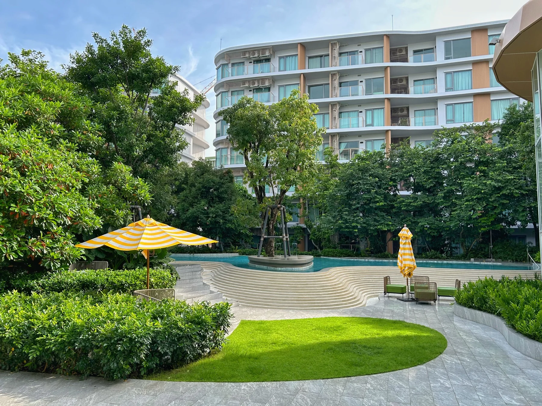 Additional pool and garden view